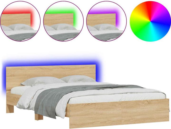 Immagine prodotto VidaXL Struttura letto con testiera e illuminazione a LED (160 x 200 cm)