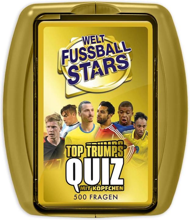 Immagine prodotto Winning Moves Quiz Top Trumps: World Football Stars, gioco di carte, per 2 giocatori, da 6 anni (edizione DE) (Tedesco)