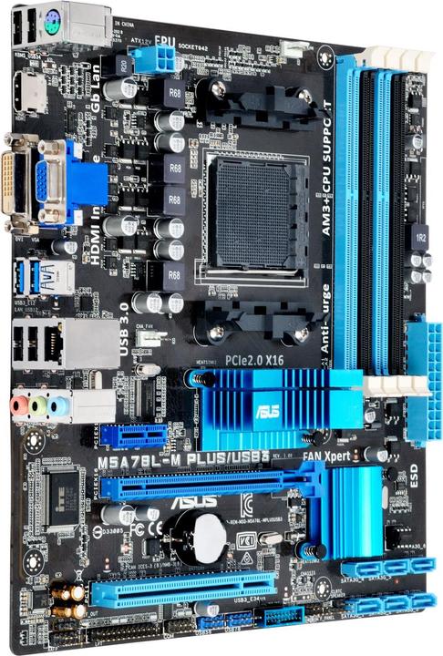 Actual product image ASUS M5A78L-M Plus/USB3 (AM3+, AMD 760G, mATX)