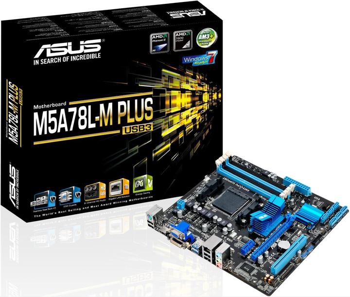 Actual product image ASUS M5A78L-M Plus/USB3 (AM3+, AMD 760G, mATX)