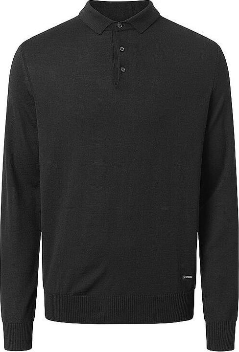 Joop! Wool Dondo Polo Shirt Long Sleeve Black