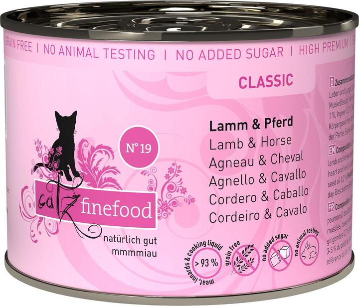 Image du produit Catz Finefood No.19 Agneau&cheval (Adulte, 1 pcs, 200 g)