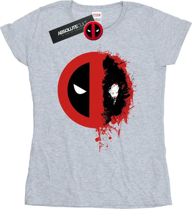 Image du produit - T-shirt DEADPOOL SPLIT SPLAT LOGO - Femme (XL)