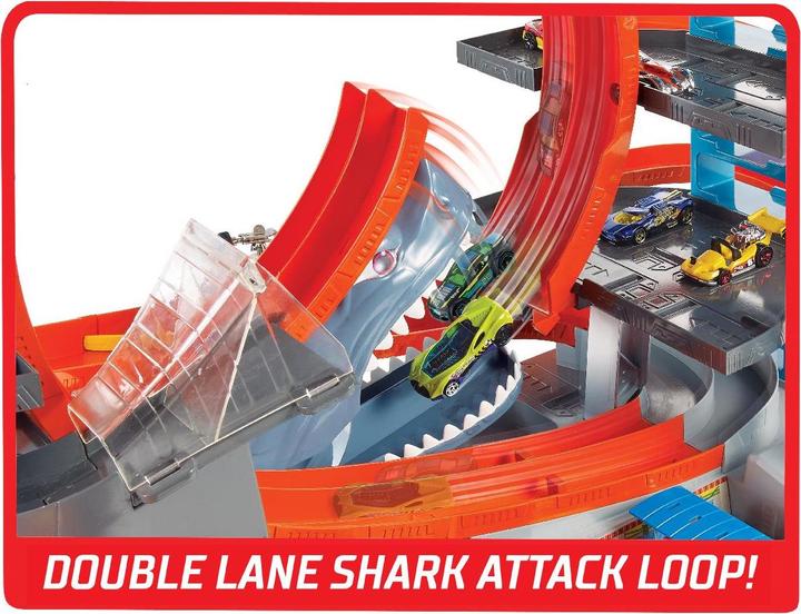 Image du produit Hot Wheels Garage ultime de la ville avec attaque de requins