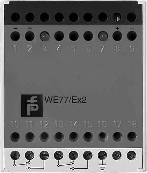 Produktbild Pepperl & Fuchs Switch amplifier WE 77/EX-2 230V 129198 WE 77/EX-2 230V