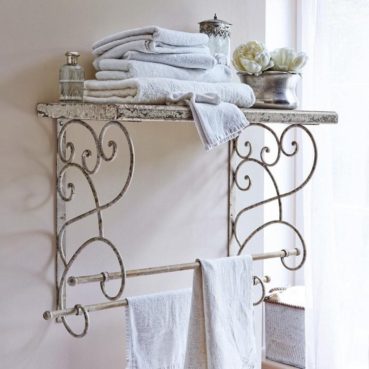 Image du produit Loberon Porte-serviettes Lacelle blanc antique
