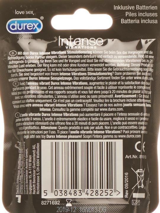 Actual product image Durex Play Vibrations Ring (4 cm)