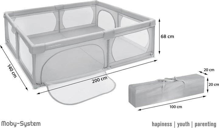 Image du produit Moby-System Parc d'enfant (205 cm, 145 cm)