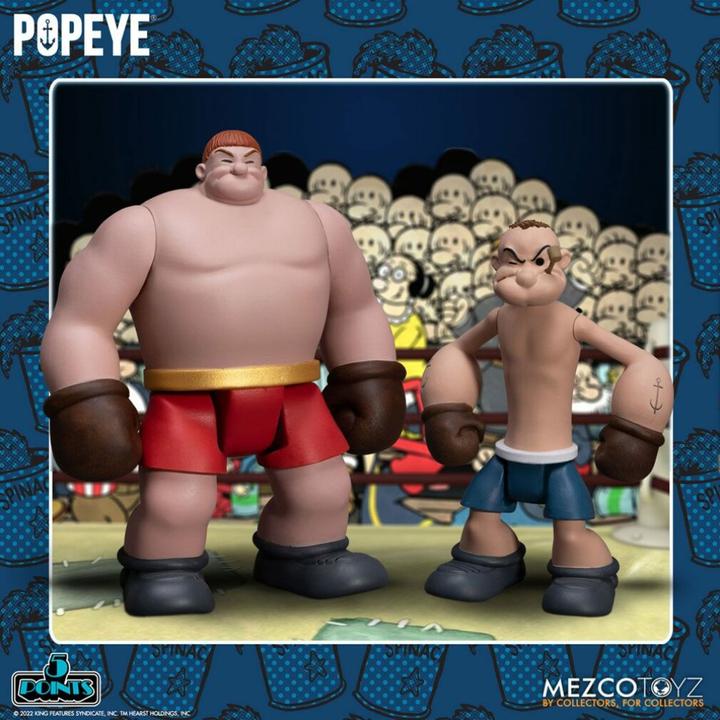 Produktbild Mezco Toys Popeye figurines 5 Points Deluxe Set Popeye & Oxheart 9 cm