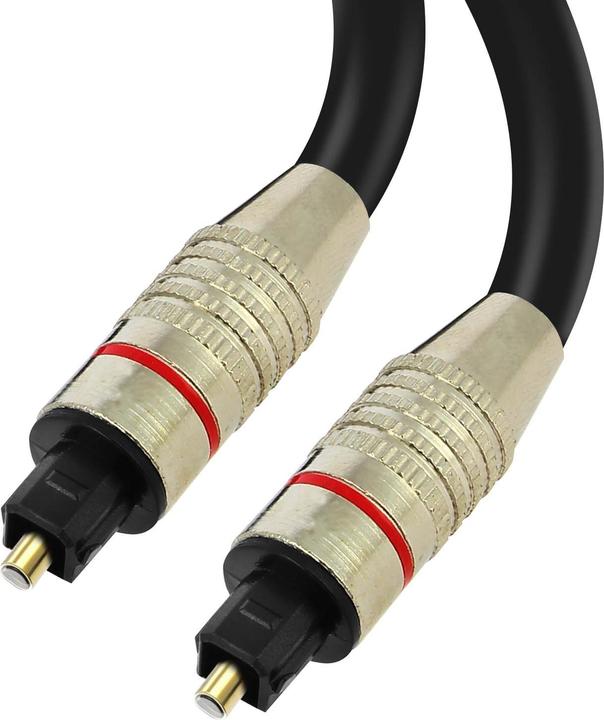 Produktbild LinQ Optisches Digitalkabel, 2m lang, – Schwarz (2 m, TOSLINK)
