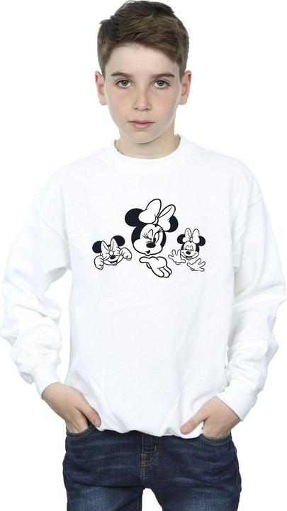 Actual product image Disney Boys Minnie Mouse Three Faces Sweatshirt (152, 158)