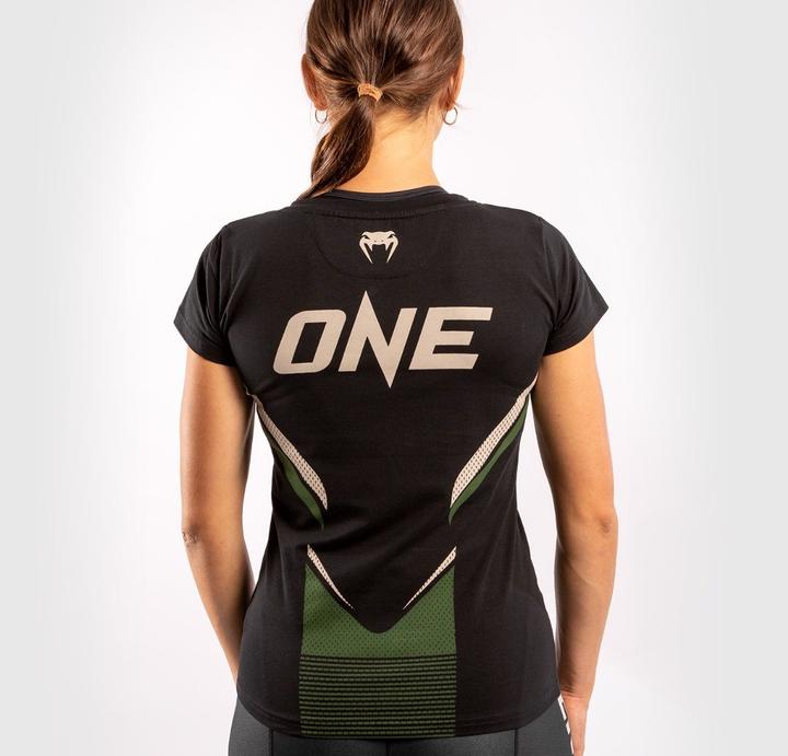 Produktbild Venum ONE FC Impact T-shirt - for women - Black/Khaki (L)