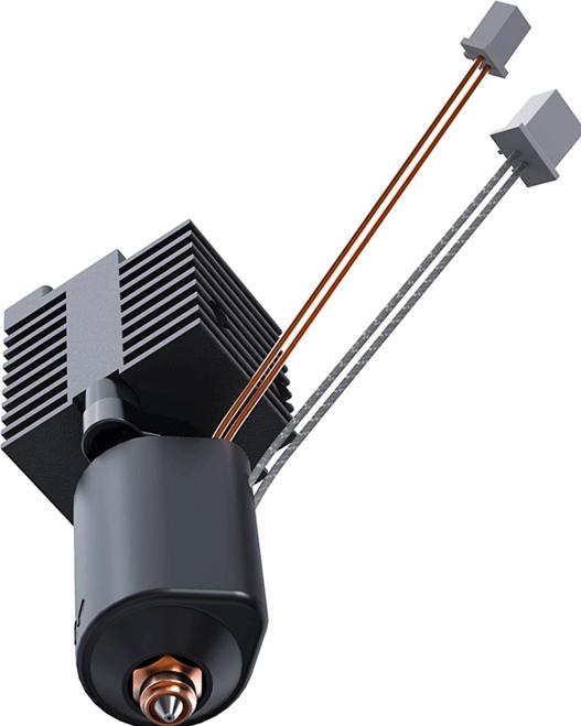 Actual product image Creality K2 Plus Keramic Hotend Kit (Blast pipe)