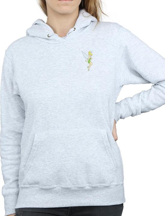 Actual product image Disney Womens/Ladies Tinkerbell Chest Hoodie (XXL)