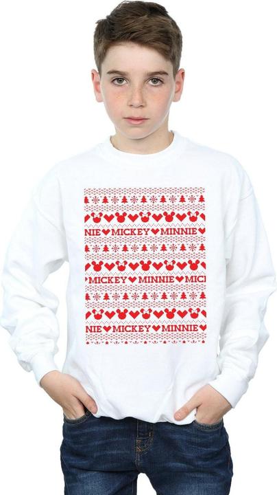 Immagine prodotto Disney Mickey And Minnie Christmas Fair Isle Felpa Ragazzi (140, 146)