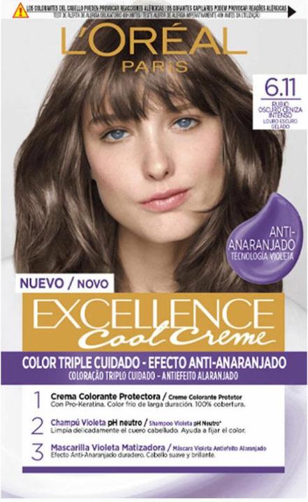 Image du produit L'Oréal Paris EXCELLENCE Encre crème #6.11-rubio oscuro ceniza (6.11-rubio oscuro ceniza)