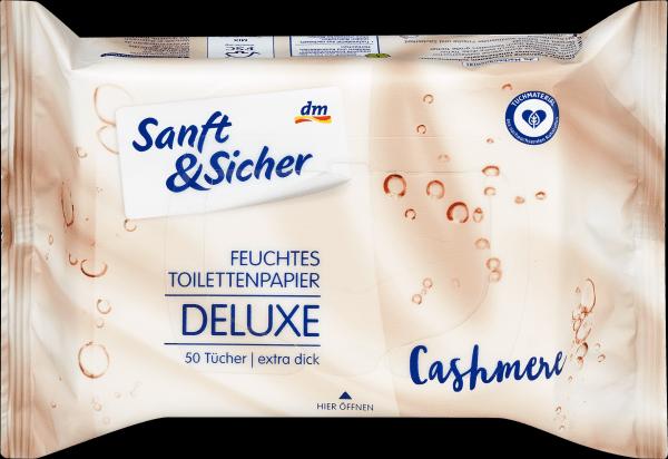 Immagine prodotto dm Sanft&Sicher Confezione di ricarica di carta igienica umida Deluxe Cashmere