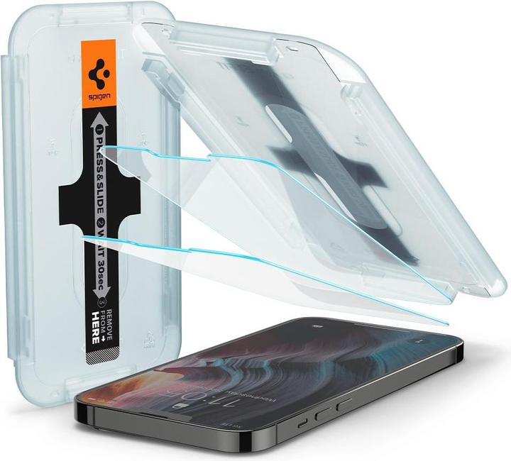 Actual product image Spigen EZ Fit Glass.tR (1 Piece, Apple iPhone 13 Pro Max)