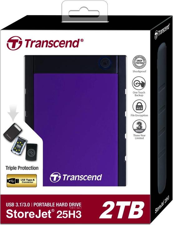 Actual product image Transcend StoreJet 25H3 (2 TB)