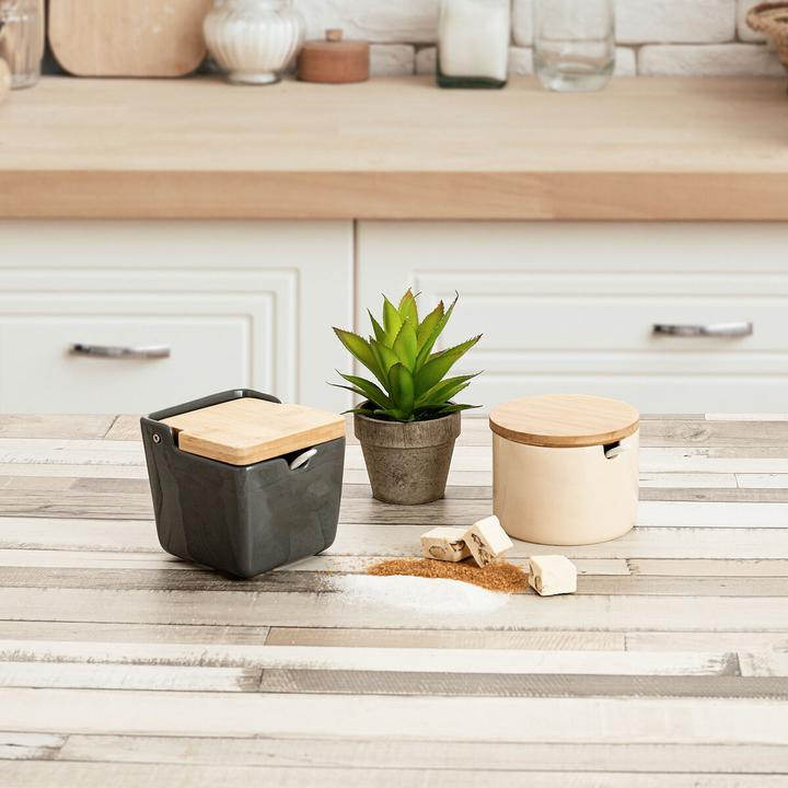Immagine prodotto Quid Zuccheriera in ceramica Tu Y Yo Grigio 10 x 10 x 11 cm