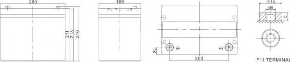 Immagine prodotto Ritar Batteria GEL DG12-75 (12 V, 75 Ah)