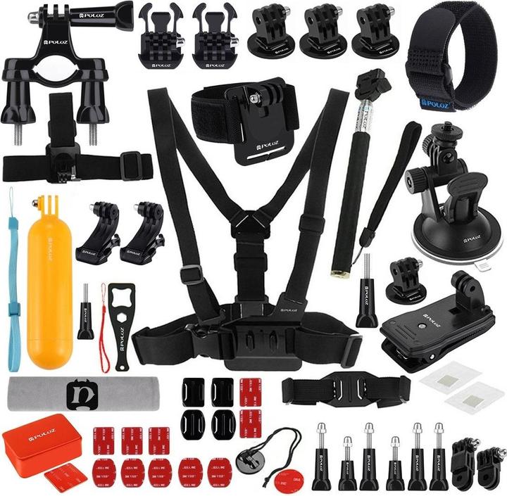 Image du produit Puluz 53 en 1 Accessoires Ultimate Combo Kits pour appareils photo de sport PKT16