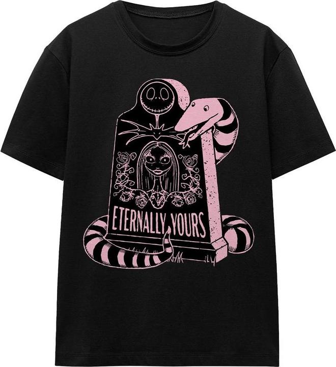 Actual product image The Nightmare Before Christmas Unisex Adult Eternally Yours Valentine's Day T-Shirt (L)