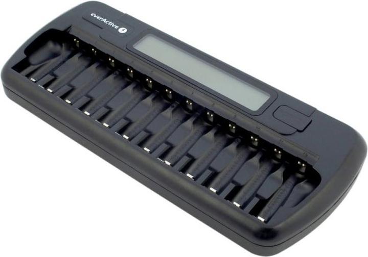 Actual product image Everactive 1-12 AA / AAA battery charger with LCD display (1 pcs., AAA, AA, Chargers without battery)