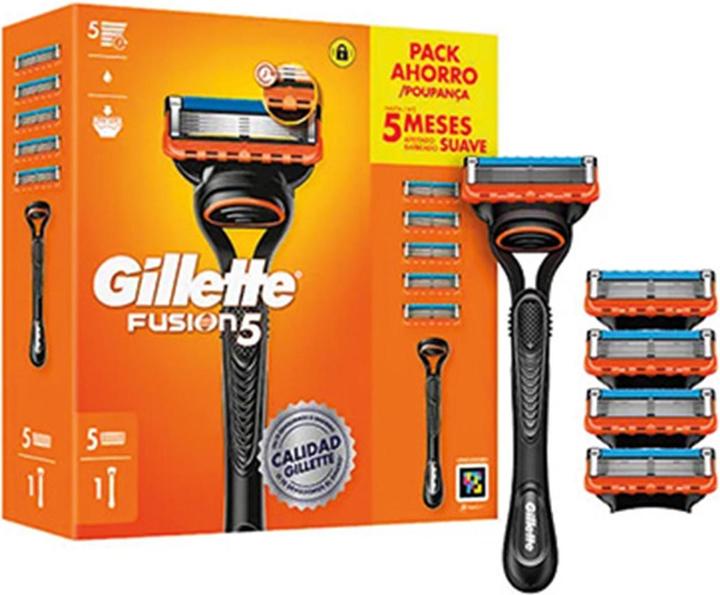 Image du produit Gillette Lames de remplacement du rasoir Fusion5 Power avec lames anti-friction - 4 recharges (4 x)