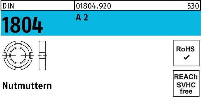 Produktbild Nutmutter DIN 1804 M 45 x 1,5 A 2