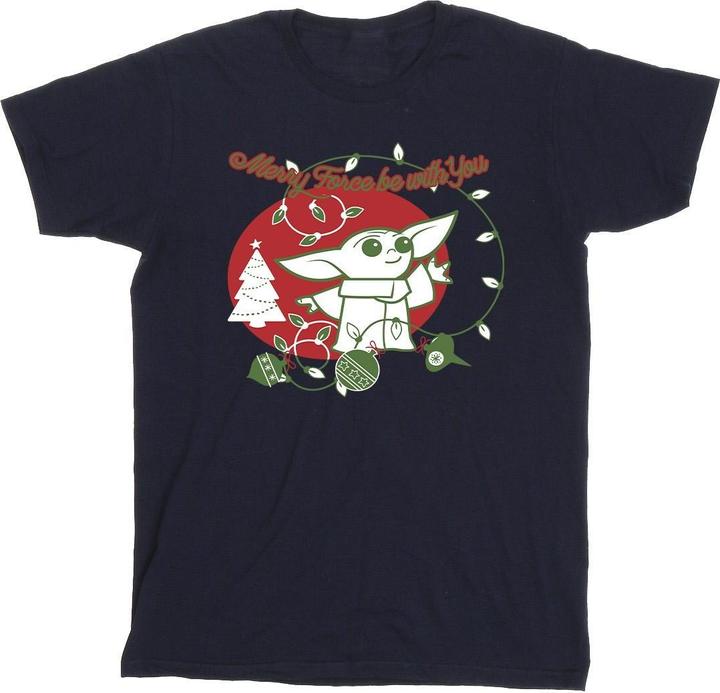 Actual product image Star Wars Mens Baby Yoda Force Be With You T-Shirt (L)