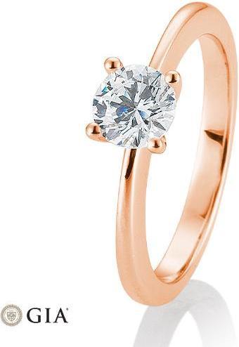 Actual product image Breuning 4 prong set 0.80-1.50 ct. (48, 750/18 K Gold)
