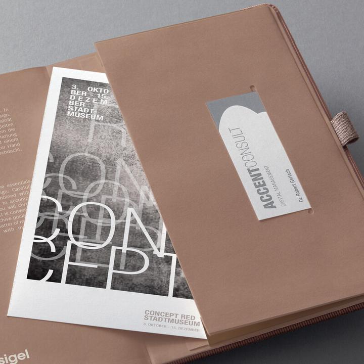 Image du produit Sigel Conceptum CO401 carnet de notes ligné rose Nombre de feuilles : 97 DIN A5 vertical (À rayures, Couverture rigide)
