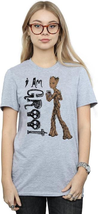 Image du produit - T-shirt AVENGERS INFINITY WAR AM TEENAGE GROOT - Femme (3XL)