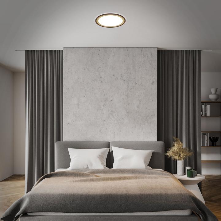 Image du produit Briloner Panneau LED CCT ultraplat avec rétroéclairage LED, brun-or, 1xLED/22W (3000 lm)