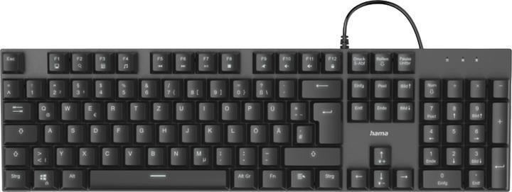 Produktbild Hama Mechanische Office-Tastatur MKC-650, extralanges Kabel, Schwarz/Anthrazit (DE, Kabelgebunden)