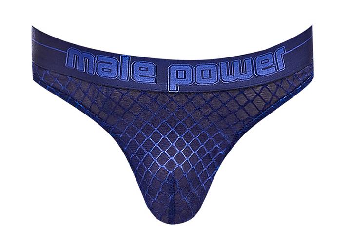 Productafbeelding Male Power Diamond Mesh - Bong String - S/M - Navy (S/M)
