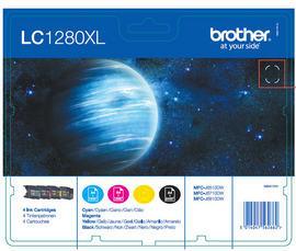 Image du produit Brother LC-1280XL VALBPDR Cartouche d'encre MultiPack BkCMY Noir Cyan Magenta Jaune MFC-J (M, C, Y, CF)