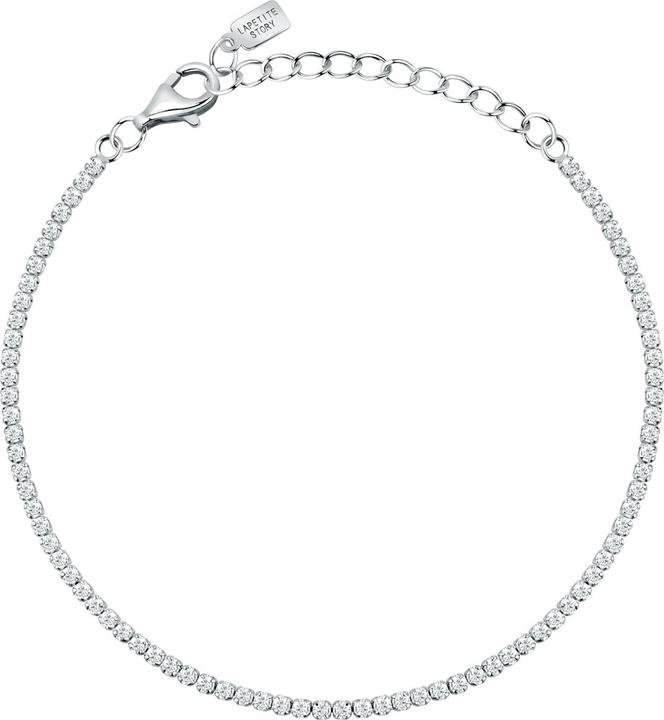 La Petite Story Silver tennis bracelet with clear zircons Silver LPS05AWV31 (16 cm, 925er Silber)