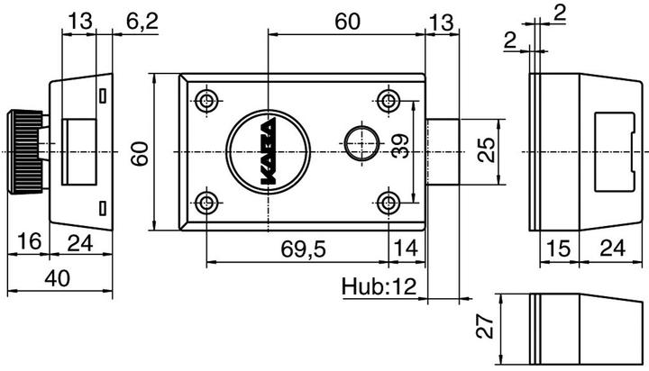Productafbeelding Kaba Dagschoten 1002 (Externe cilinder)