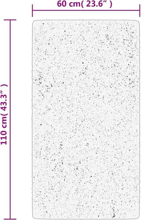 Immagine prodotto VidaXL Tappeto moderno a pelo alto Shaggy (110 x 60 cm)