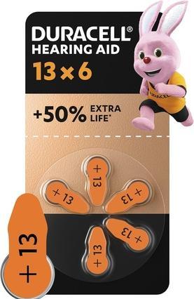 Actual product image Duracell Battery hearing aids EasyTab 13 (PR48) NEW 6pcs. (6 pcs., PR48)