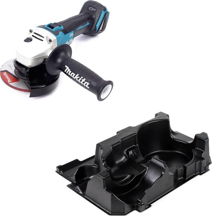 Produktbild Makita DGA 504 ZE Akku Winkelschleifer 18V 125mm Brushless Solo + 1x Einlage für Makpac - ohne Akku (125 mm)