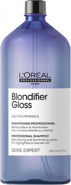 L'Oréal Professionnel Serie Expert Blondifier Gloss Shampoo 1500 ml (1500 ml, Shampoo liquido)