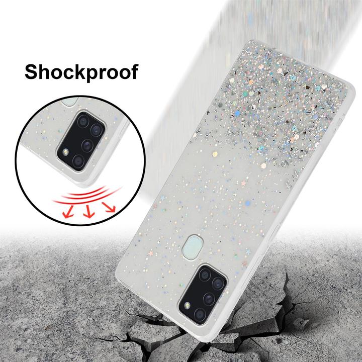 Image du produit Cadorabo Couverture TPU paillettes scintillantes (Samsung Galaxy A21s)