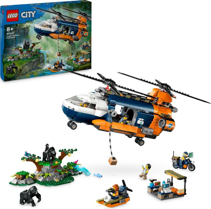 Produktbild LEGO Dschungelforscher-Hubschrauber (60437, LEGO City)