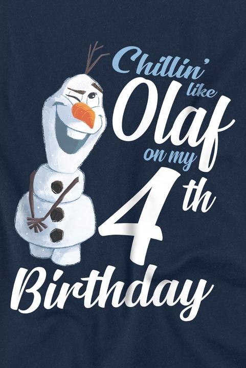Actual product image Disney Frozen Childrens/Kids Chillin Like Olaf 4th Birthday T-Shirt (104)
