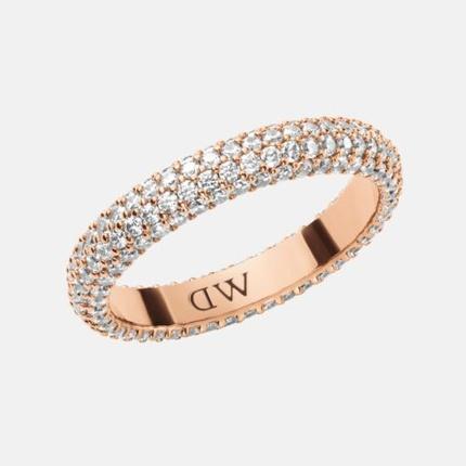 Daniel Wellington Shimmering Bronze Ring with PavÃ© Crystals DW0040062 - Circuit: 62 mm (62)