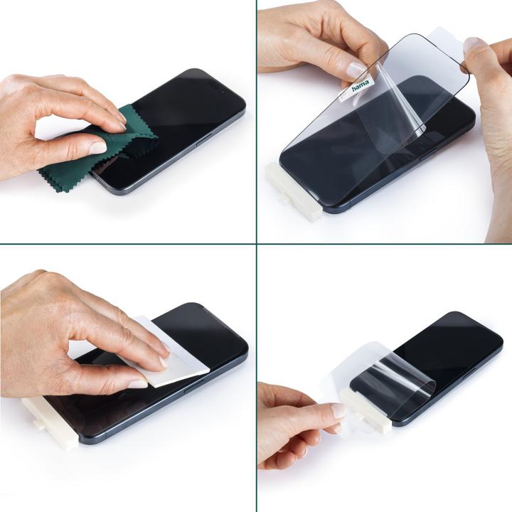 Actual product image Hama Super Hybrid (1 Piece, Apple iPhone 15 Pro Max)