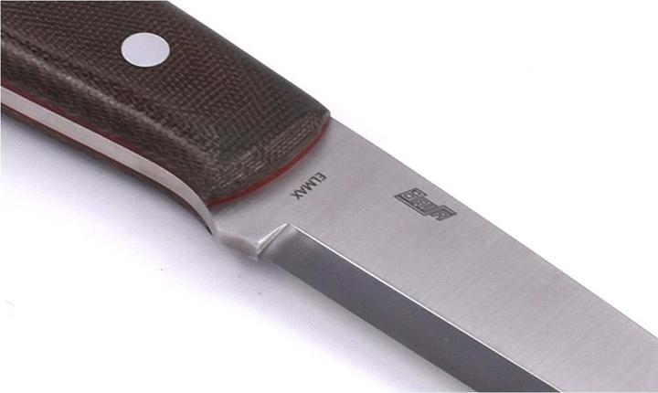 Actual product image Brisa Trapper 115 Green Micarta Scandi Bushcraft (11.50 cm)